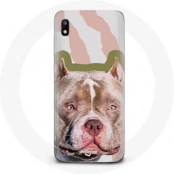 Guarnizione in silicone Samsung Galaxy A10 – pitbull marrone