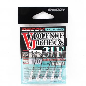Testina VJ‑31F Decoy Jig Violenza Bola Misura Amo 1/0, 1/20 oz (6905)