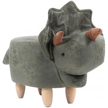 Grüner Dino-Hocker – 444613 Office Kids Hocker mit Stoffbezug