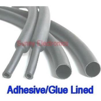 Gaine thermorétractable noire 25,4mm 1 adhésive double paroi 3:1