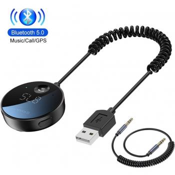 KUULAA Bluetooth 5.0 AUX Adapter für Auto mit USB Anschluss