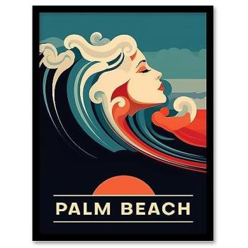 Coastal Muse – The Seaside Calls Sunset Woman Wall Decor