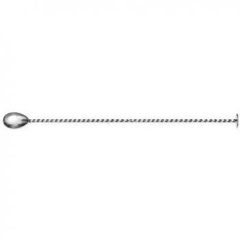 Bonzer 40 cm Metal Mixing Spoon with Muddler End