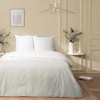 Parure Future Home 2 personnes en satin de coton uni 240x220cm
