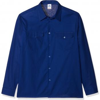 Camisa Azulina de Algodón T/46 M/Larga