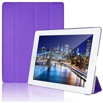 Carcasa JETech para iPad 2/3/4 con imán y soporte (Púrpura)