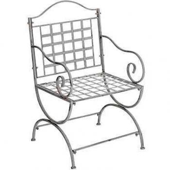 Sedia da Giardino Lotta Bianco Antico con Braccioli