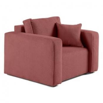 Fauteuil rose Topaze en velours