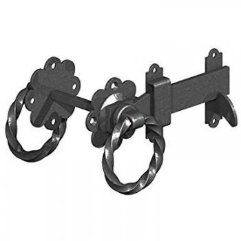 Gatemate 5241503 P36 Black Twisted Ring Gate Latch, 150mm