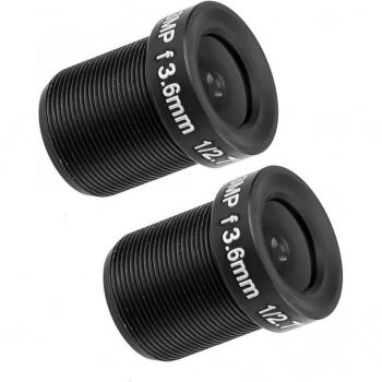 Lente Gran Angular 3.6mm para CCTV 1080P HD