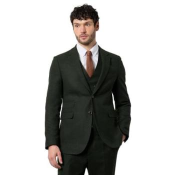 Burton Dark Green Tweed Tailored Jacket – Size 38R