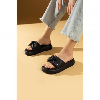Sandali da donna confortevoli con tacco alto e fiocco 59-877-24