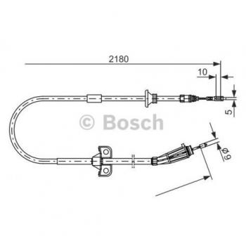 BOSCH SEILZUG FESTSTELLBREMSE RECHTS FÜR VOLVO XC90 1 987 477 248