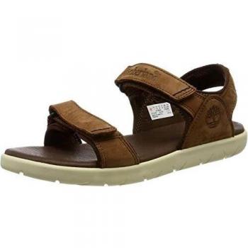 Timberland Nubble Cuir Mules 2 Sangles Mixte Enfant, Marron (Cappuccino Nubuck A20) 31 EU