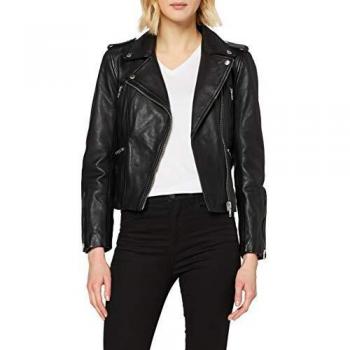 Chaqueta Superdry LS Essentials, Biker, Negro, Mujer, L
