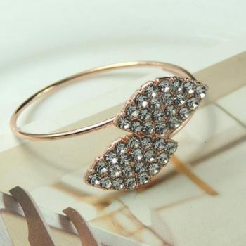 10 PCS Wedding Napkin Holders with Leaves Design