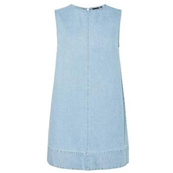 Short dress denim bleu pâle sans manches XL
