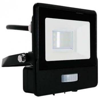 LED-Fluter VT-118S-1 mit Bewegungsmelder, 10W, 735 lm, 6500K, schwarz