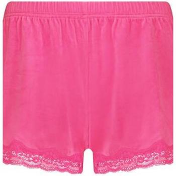Encaje Rosa Pantalón Corta