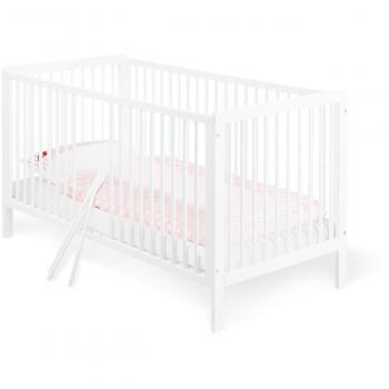 Tête de lit transformable blanc 70x140 cm, construction en pin