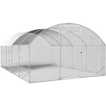 Parc poules dôme 15 m² – “Cocorico” – Grillage 5 × 3 m – Acier galvanisé
