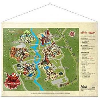 Fallout Wandteppich Nuka World Map
