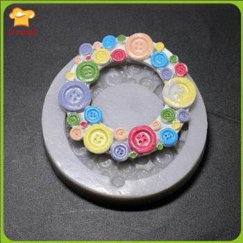 Silicone Mold for Mini Button Frame Cake Decor