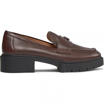 Coach Leahy Loafer – brauner Lederschuh, EU 37,5, Damenschuh