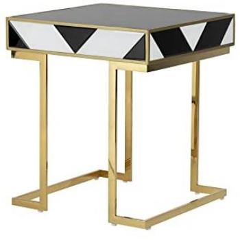Mesa auxiliar espejo monaco 50,8x50,8x58,5 cm