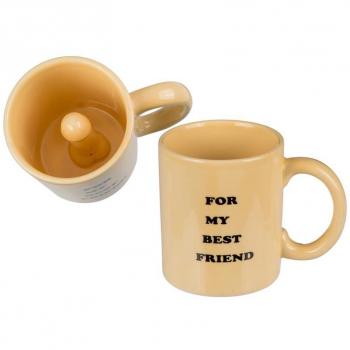 „For My Best Friend“ – Out of the Blue Penis‑Tasse (Steingut)