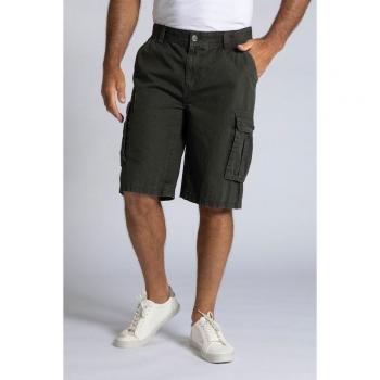Bermuda uomo cotone verde taglia 60 con sei tasche
