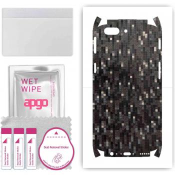 Protezione Superficie APGO Full Wrap OnePlus 5 – Vinyl Folio Nera
