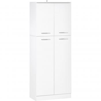 Armário Branco com Prateleiras Internas 59x31x155cm