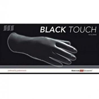 Gants de protection en latex noir Black Touch