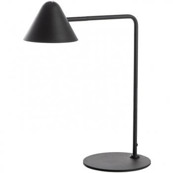 Lampada da tavolo LED in metallo goffrato nero