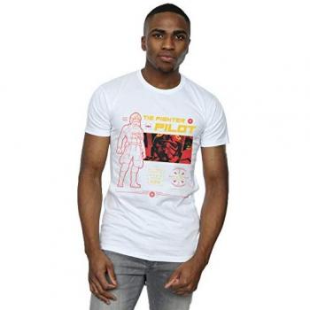 Star Wars Tie Fighter Pilot Shirt für Männer M weiß