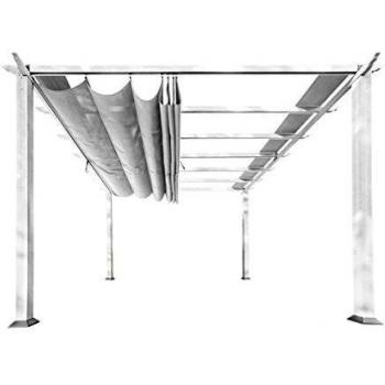 Pergola Paragon Outdoor Florenz 1116 Blanc Aluminium 350x505x236 cm