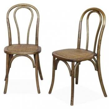 Muebles de Madera y Ratán: Silla Redonda 49.5x48x90 cm