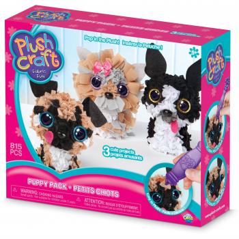 Set Plushcraft Mini Cuccioli 3D, 3 Pezzi