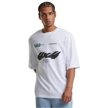 T-shirt Blanc Oversize pour Homme Motorsport