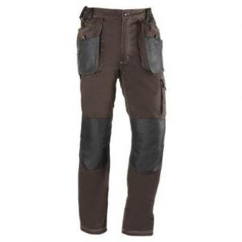Pantalón Multibolsillos 191/XXL 68% Algodón, 30% Poliéster y 2% Elastano, 260 gr/m², Marrón
