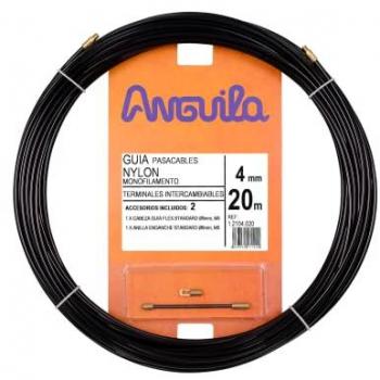 Anguila 12104020 Guida Passacavi 20m Nylon 4mm Nero