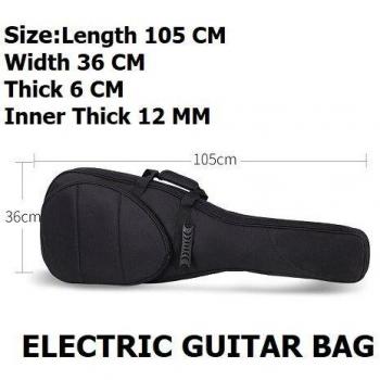 Black Guitar Bag for Electric and Bass Guitars