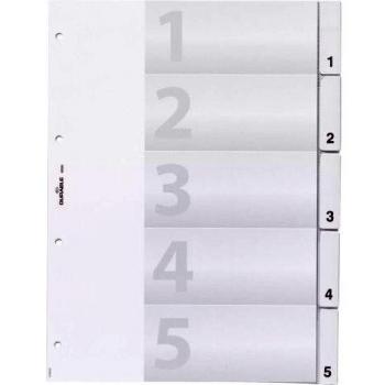 Classeur A4 avec onglets, 5 compartiments, Durable