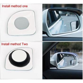2pcs Rimless Blind Spot Rearview Mirrors