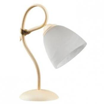Lampada Comodino Ferro Battuto Avorio Decapè H.31