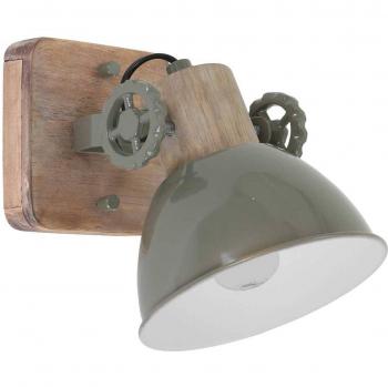 Deckenspot Gearwood E27 2-flammig in Weiß und Braun