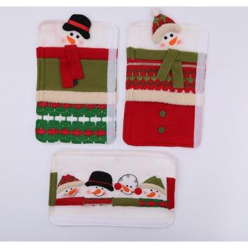 Christmas Decoration Santa Claus Microwave Oven Glove Set