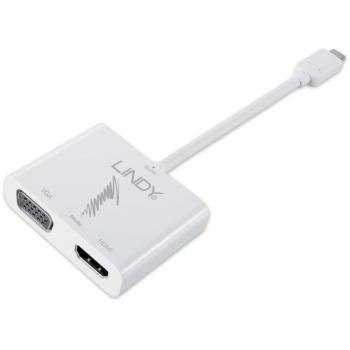 Adattatore multiporta USB‑C 3.1 (HDMI, VGA, USB) – bianco