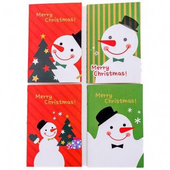 Bloc-notes de poche, dessin animé Noël, 50 pièces pour enfants